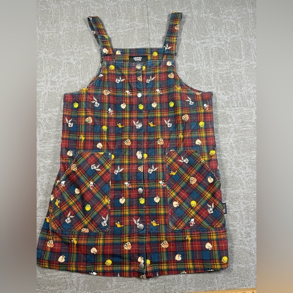 Teddy Fresh X Looney Tunes Corduroy Overall button down Skirt Dress Size XL